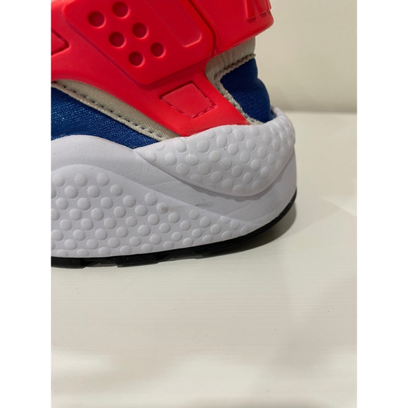 Nike Air Men’s Size 9 White Blue Orange 2017 Huarache Ultramarine 318429-112 - Picture 5 of 9